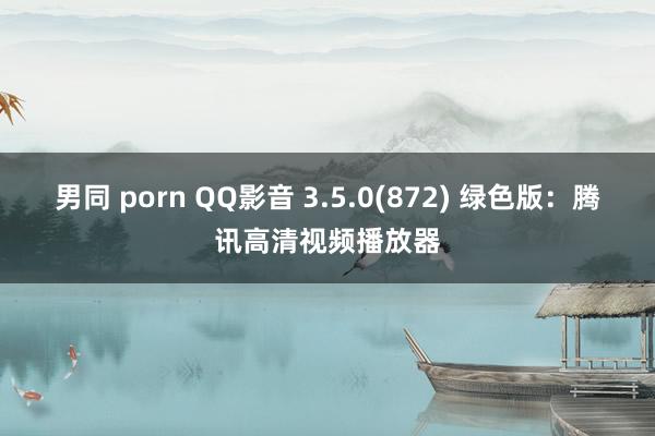 男同 porn QQ影音 3.5.0(872) 绿色版：腾讯高清视频播放器